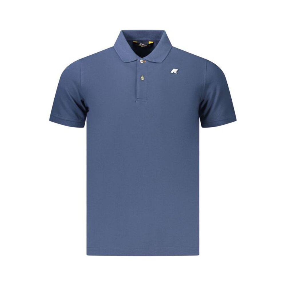 K-WAY Blue Cotton Polo Men's Shirt